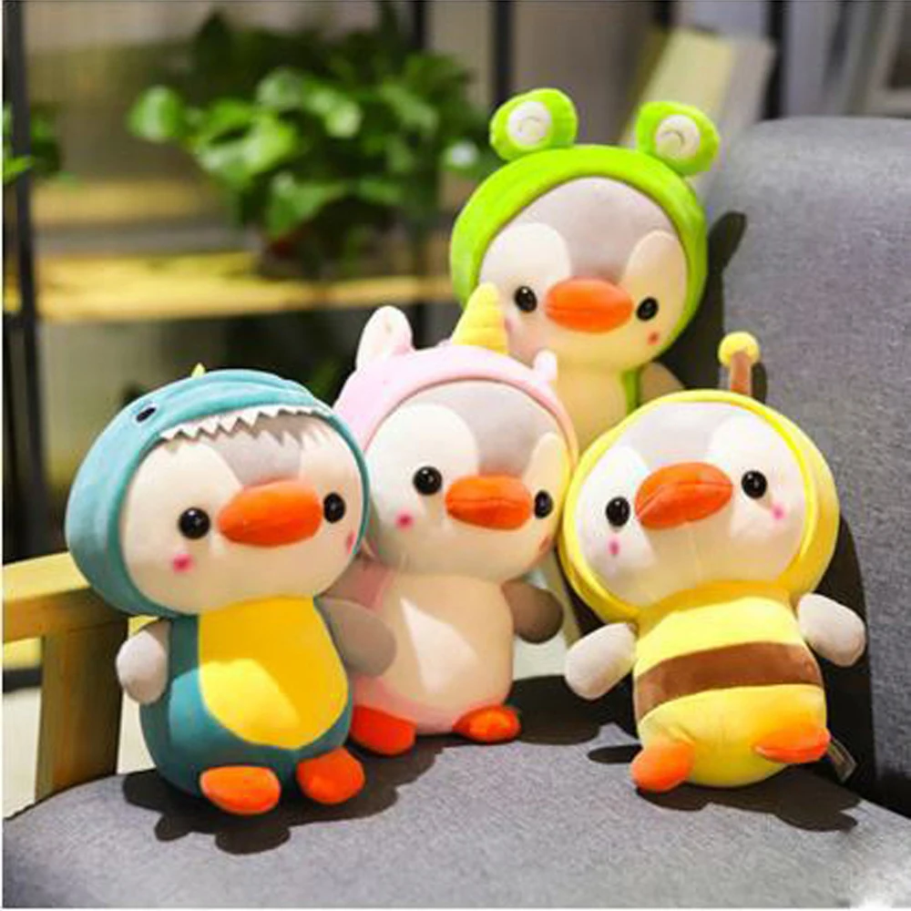 

Kids Toys Stuffed Doll Pendant Small Keychain Penguin Plush Toy Stuffed Toy Penguin Cosplay Frog Penguin Cosplay Bee