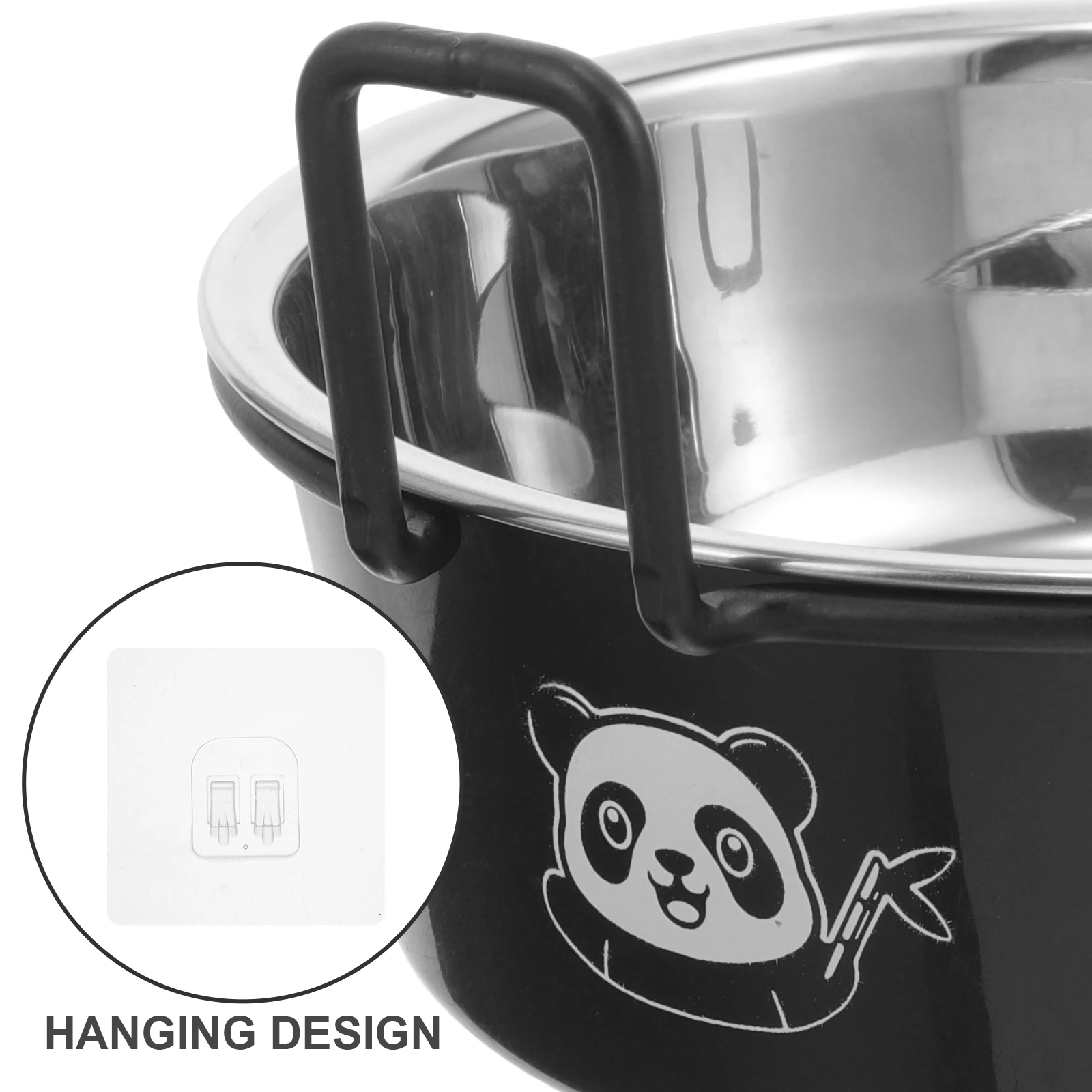 

Hanging Dog Cat Stainless Steel Anti-Spill Food Water Easy Clean Durable For All Sizes Pets Pet Cage Hanging Bowl Removable