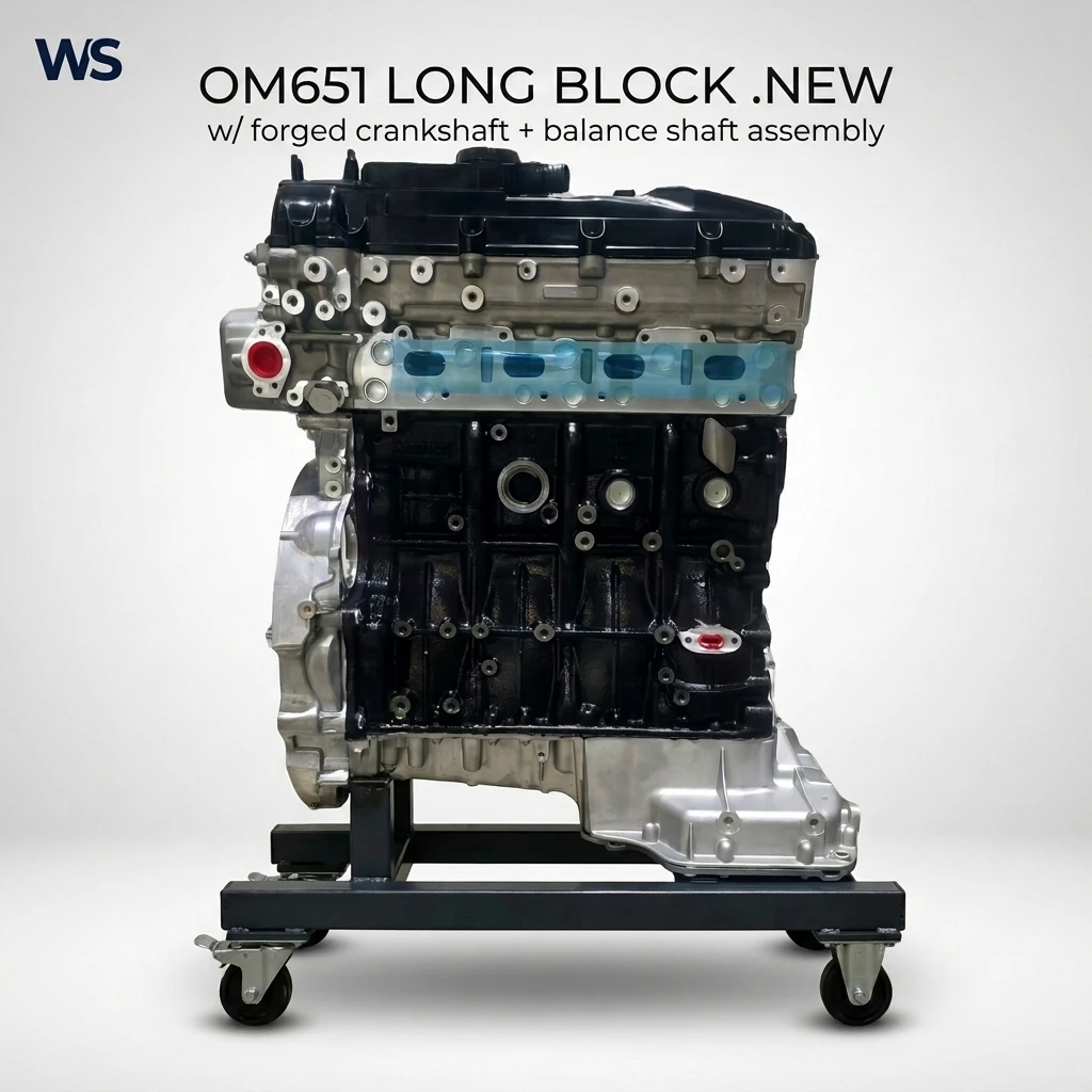 Premium OM651 Long Block Engine 2.1L Diesel W/ Balancer System & Forged Steel Crankshaft For Benzi Sprinter Vito E250