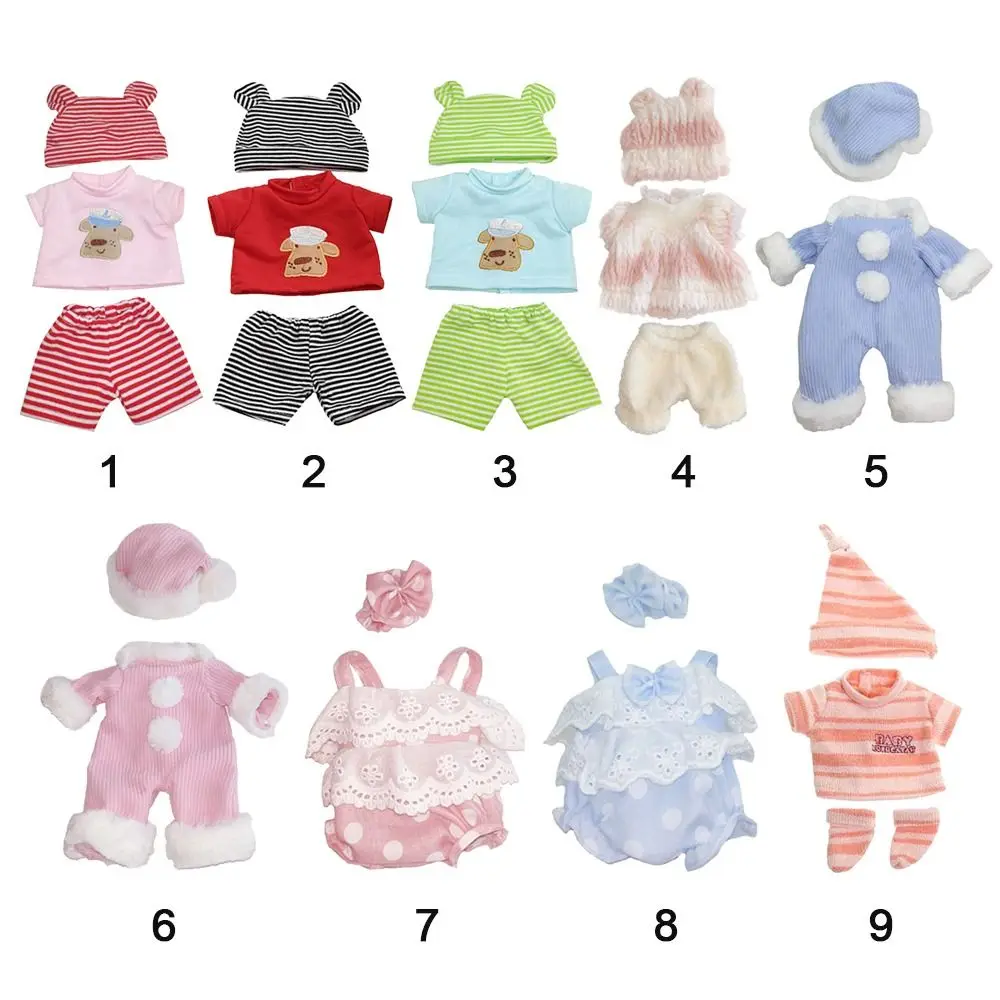 Cute Polyester Reborn Dolls Clothes Colorful Handmade Reborn Pajamas Clothes 30cm Simulation Outfits Reborn