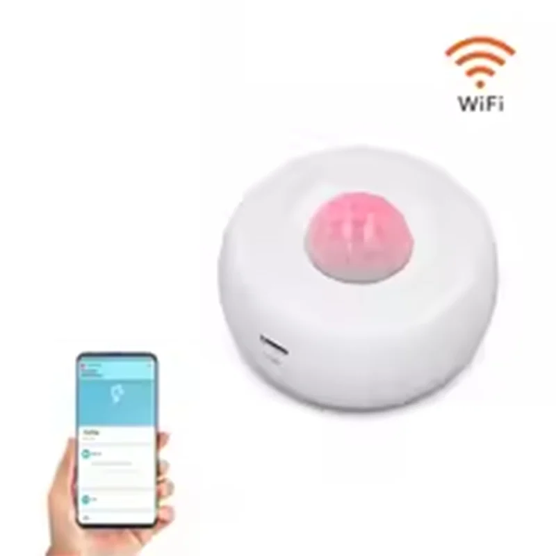 

B04B-360-градусный всенаправленный детектор WIFI PIR-датчик Поддержка Alexa и Google для обеспечения домашней безопасности