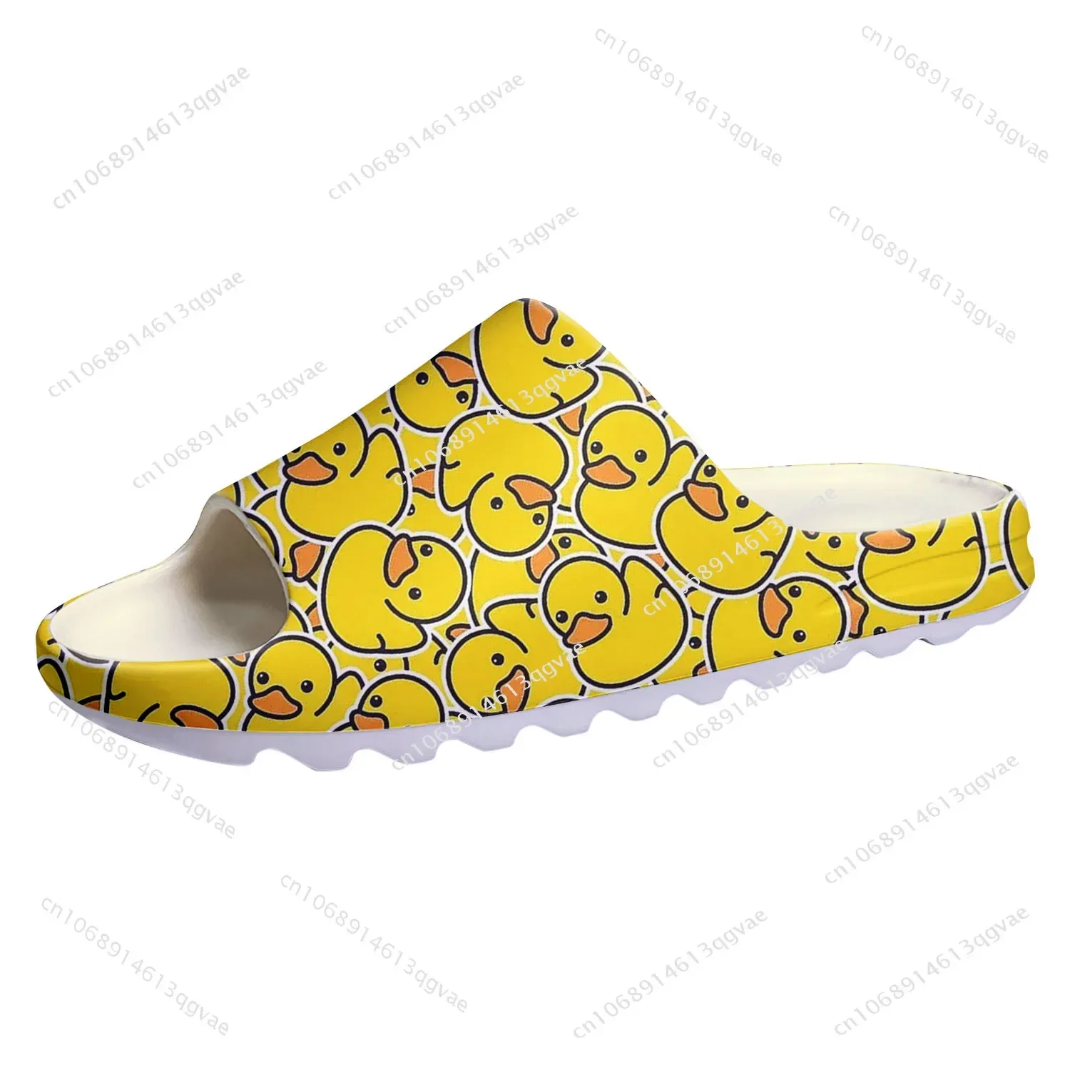 Yellow Duck Printed Soft Sole Sllipers Home Clogs Customized Water Shoes Mens Womens Teenager Stepping on Shit Bathroom Sandals