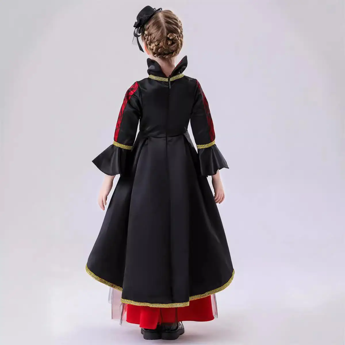 k Princ Skirt loween New Children's Costume  Witch Stage Performance Outfit Gothic Sle Women's Ethnic Costume