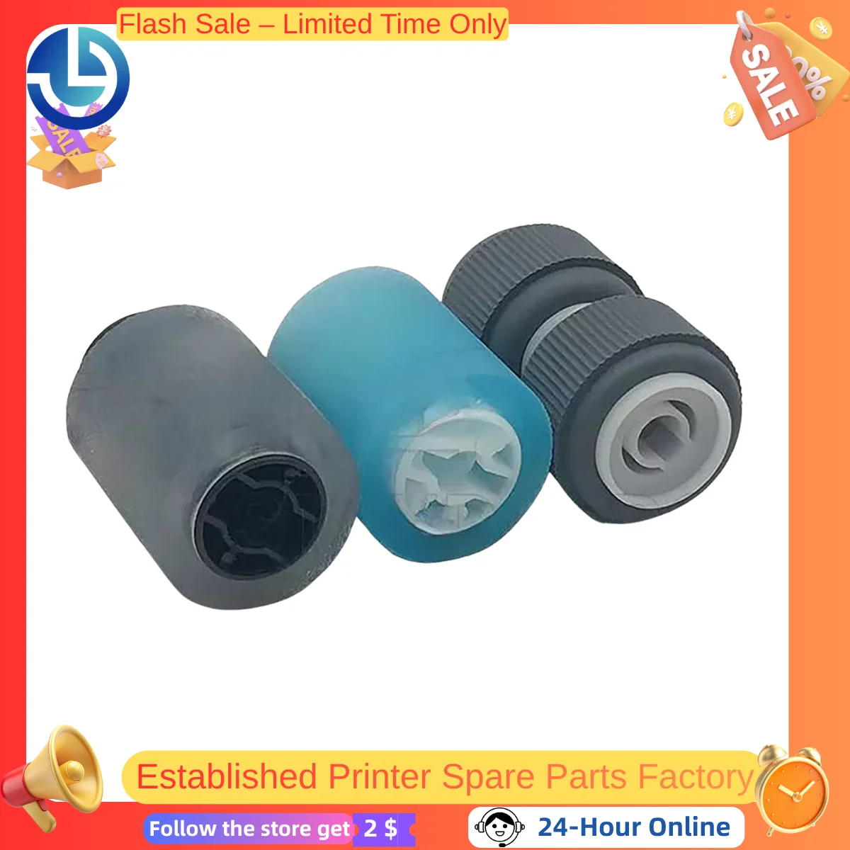 

ADF Feed pickup roller kit is suitable for Canon 3525i FL1-3120 FC0-9450 FC0-9631