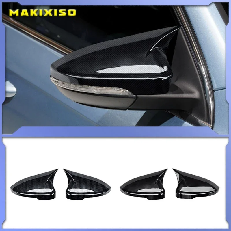 For Volkswagen VW CC Beetle Jetta Passat Sagitar Magotan Scirocco EOS Bora Rearview mirror cover carbon fiber side mirror cover