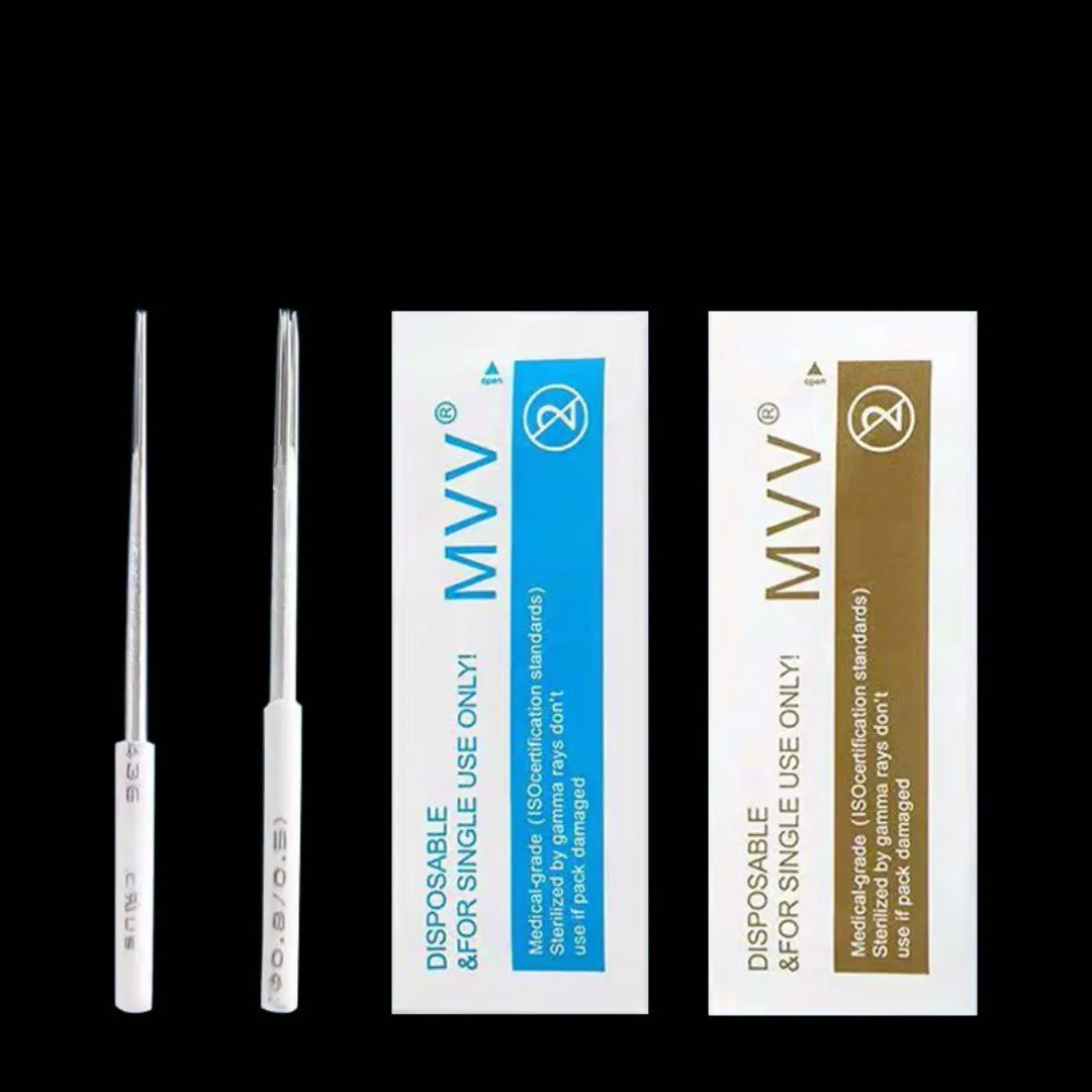 

100pcs high-quality MVV eyebrow tattoo needle round needle 3R manual needle 5rPIN mist eyebrow needle