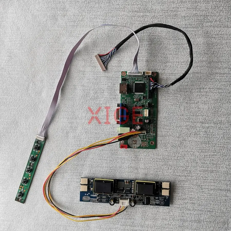 

For AA121XJ01 TFTMD38140CBA HSD150MX19 TX38D14VC0CAA LCD Matrix Drive Board Kit DIY LVDS-20Pin 1024x768 1024*768 HDMI+VGA 4-CCFL