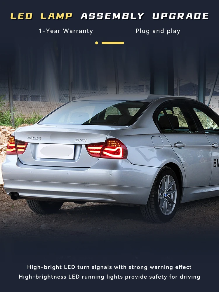 

Стайлинг автомобиля задний фонарь для BMW E90 задние фонари 2009-2012 320 328 316i 318i 330i светодиодный задний фонарь обновление DRL автомобильные аксессуары