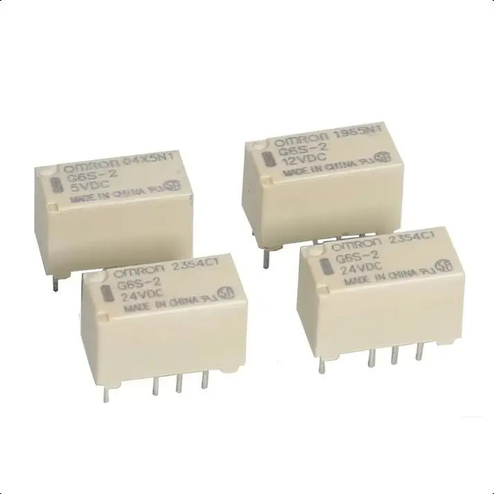 【10-2PCS】5V 12V 24V Relay G6S-2-5VDC 2A 250VAC/DC220V 8PIN for Relay