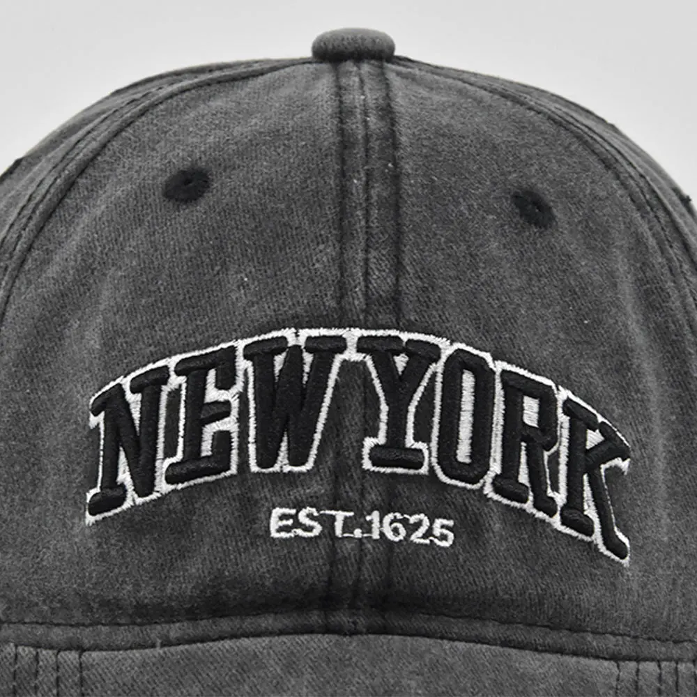 2026 New York Washed Cotton Cap For Men Women Gorras Snapback Caps Baseball Caps Sun protection Casquette Dad Hat Outdoors Cap
