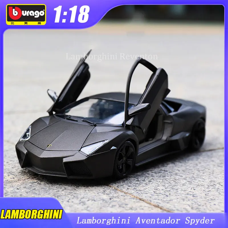 

1:18 Bburago Lamborghini Aventador Spyder Model Car Sports Diecast Edition Alloy Vehicle Toy Collection Ornaments Gift