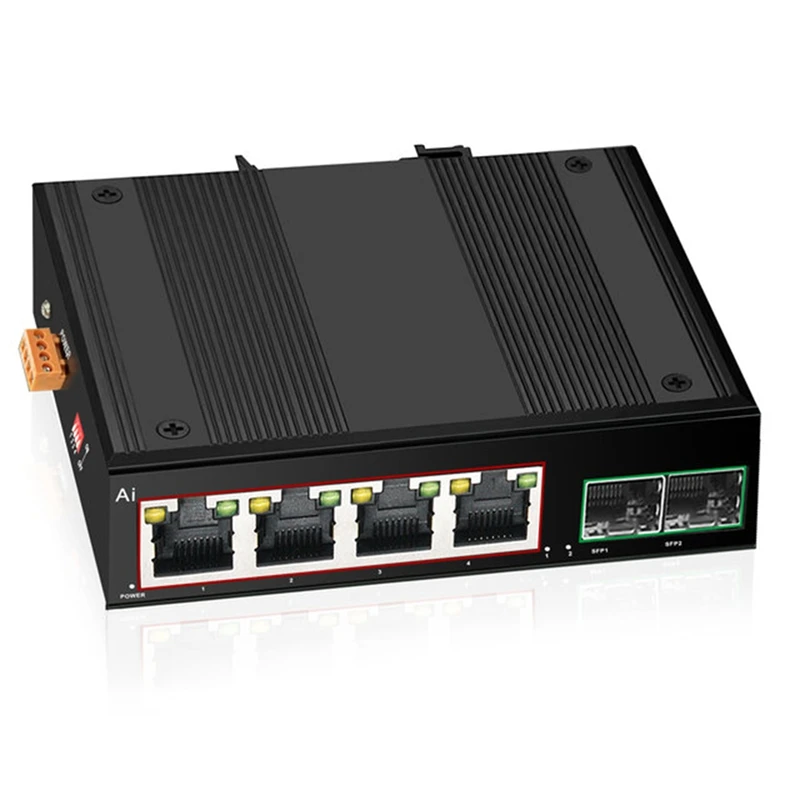 

Промышленный Коммутатор POE Gigabit Switch Ethernet с портом 6X100/1000Mbps Base-T Din IP40