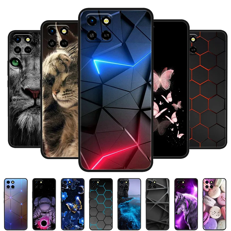 Phone Case For Infinix Smart 6 HD Cover Cartoon Printed Silicone Soft Case for Infinix Smart6 HD Funda Infinix X6512 Bumper Capa