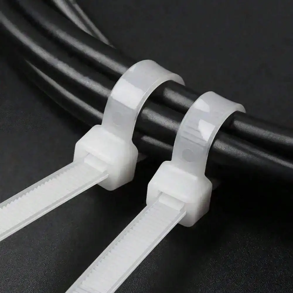 100 Stück Nylon-Kabelbinder, selbstsichernde Kunststoff-Kabelbinder in verschiedenen Größen (4, 6, 8, 12 Zoll) für den Innenbereich, Zuhause und Büro – Detail 5