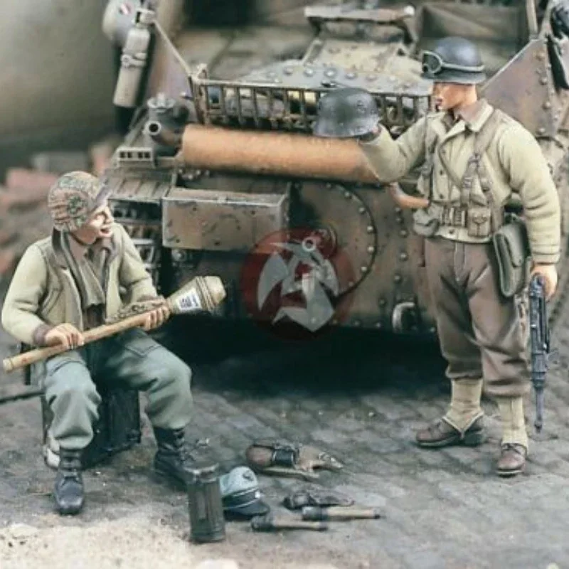 1/35 Scale Resin Figure Model Building Kit Toy Souvenir Hunter American Soldier Diorama (2 Figures) Unassembled Unpainted