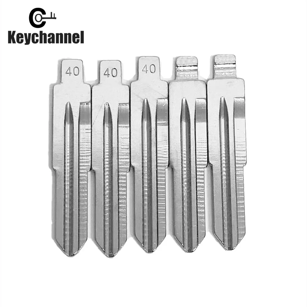 10pcs 40# KD Key Blade Car Flip Key Blank DWO5 CH1NO. 40 Metal Key Blade for GM Chevrolet Captiva Epica for KEYDIY Xhorse mote