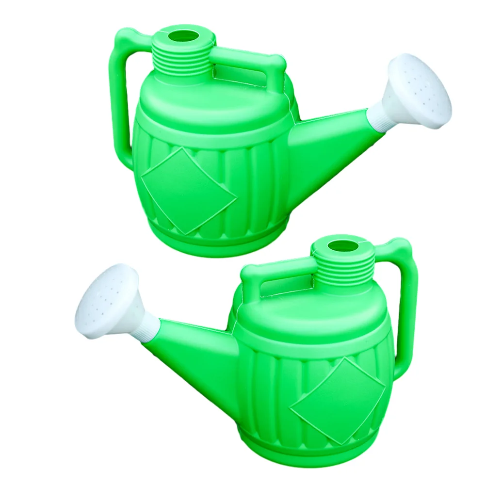 

2 Pcs Flowers Watering Can Outdoor Indoor Plastic Cans for The Garden Sprinkling