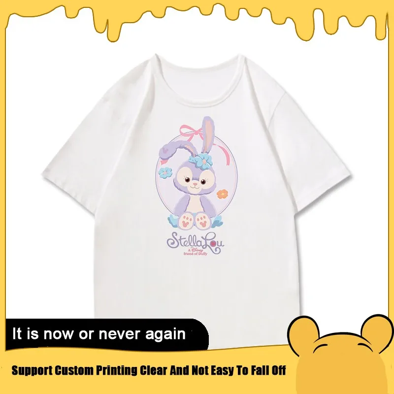 

Star Delu Co-short Sleeve T-shirt Women's T-shirt Cute Disney Cartoon Cotton Children's Clothes