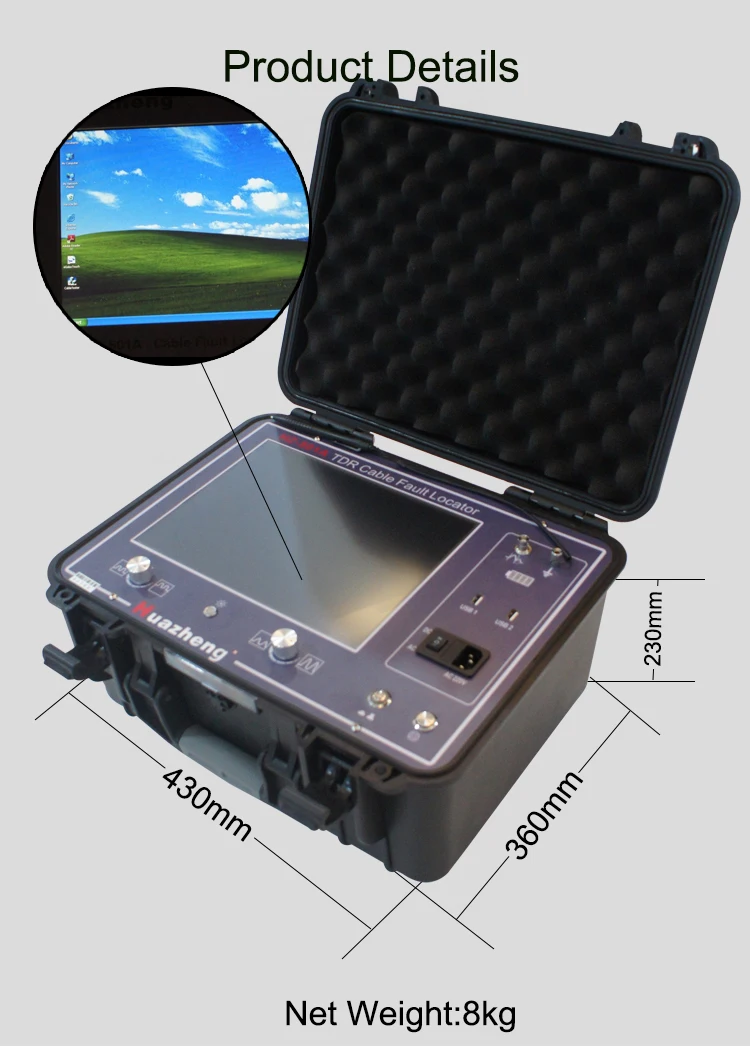 Intellint Underground Cable Locator Electric Cable Fault Distance Locator with 1