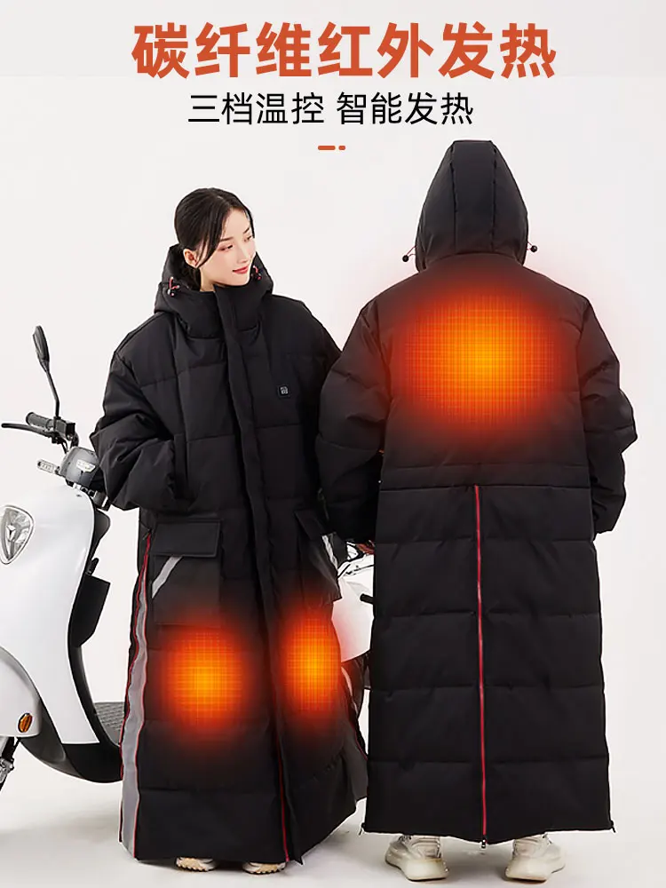 Riding one-piece cold-proof cotton clothes intelligent windproof warm heating jackets thickened cotton snowmobile Jackets
