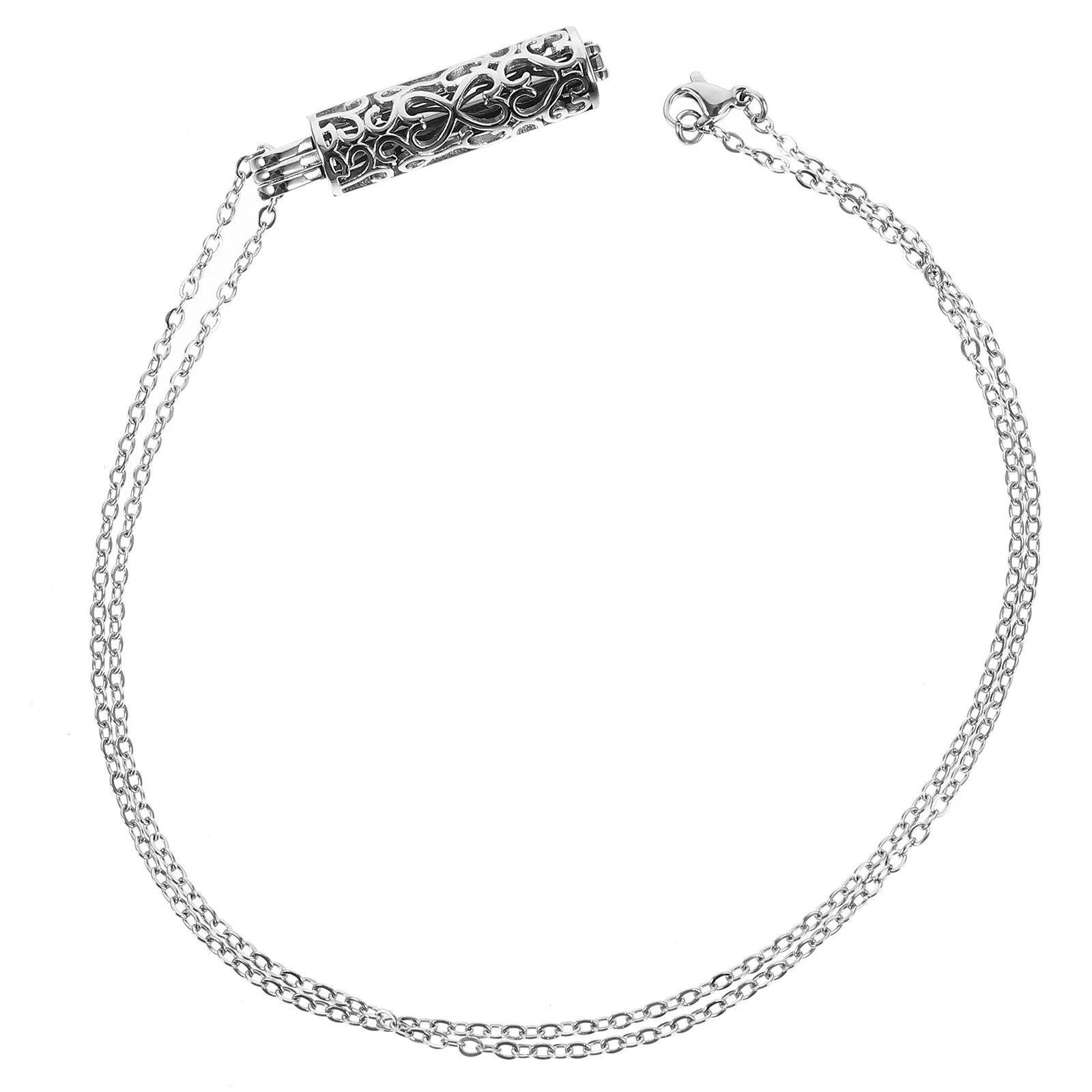 

Памятный кулон-урна для праха, ожерелье-урна для кремации, мемориальный кулон для мужчин и женщин, ювелирное изделие из нержавеющей стали со стеклянной урной для человеческого праха