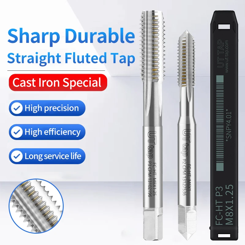 

UT TAP 1PCS FC Special Straight Groove Tapping Tool For Cast Iron 3P M3 M4 M5 M6 M8 M10 M12 Special Tapping Tool