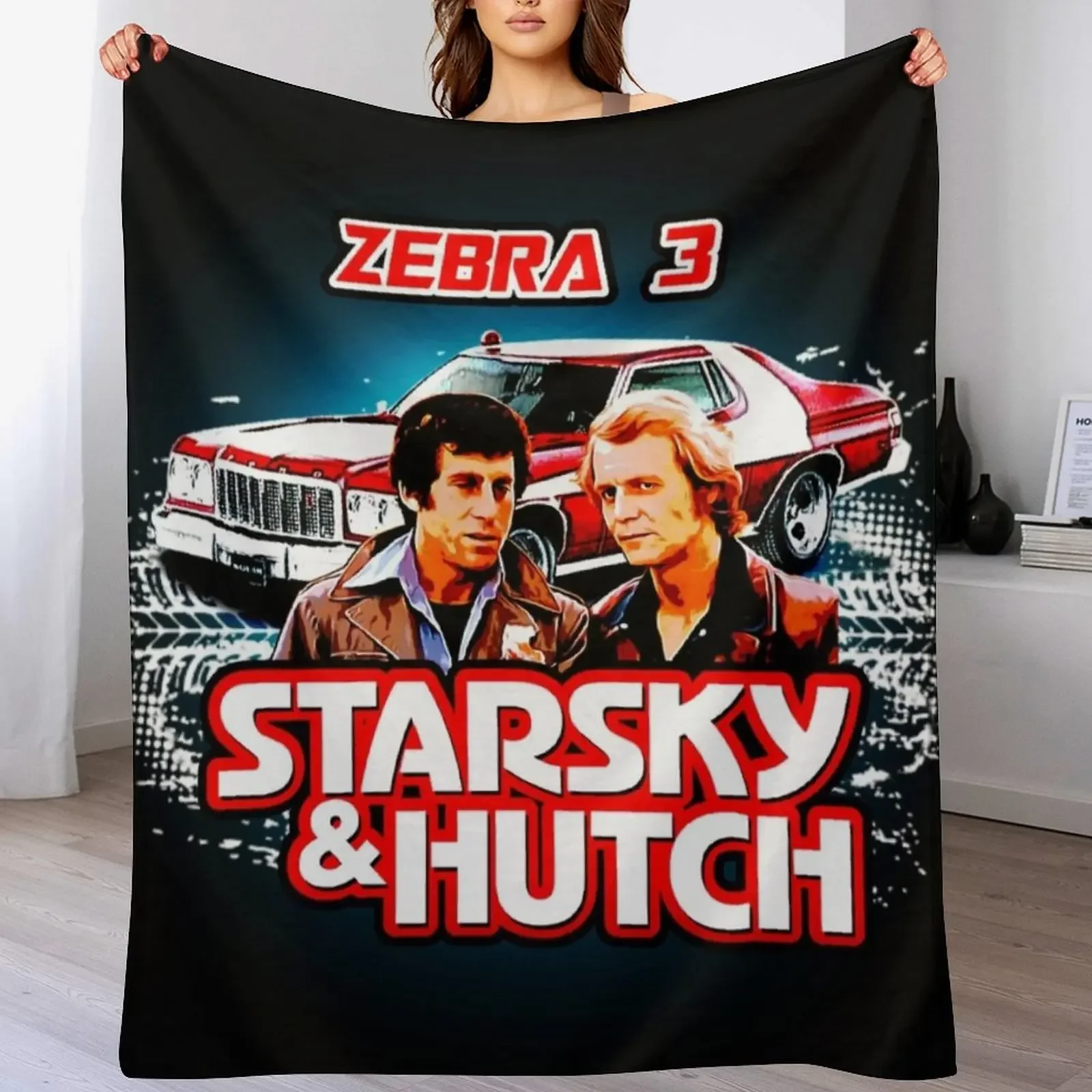 

Starsky and Hutch TV series Throw Blanket Picnic funny gift bed plaid For Decorative Sofa Blankets