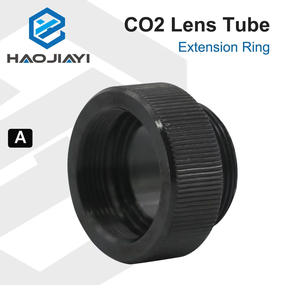 Anel de extensão de tubo HAOJIAYI CO2 O.D.25mm Tubo de lente para lente D20 F63.5mm 127mm para máquina de gravação e corte a laser CO2