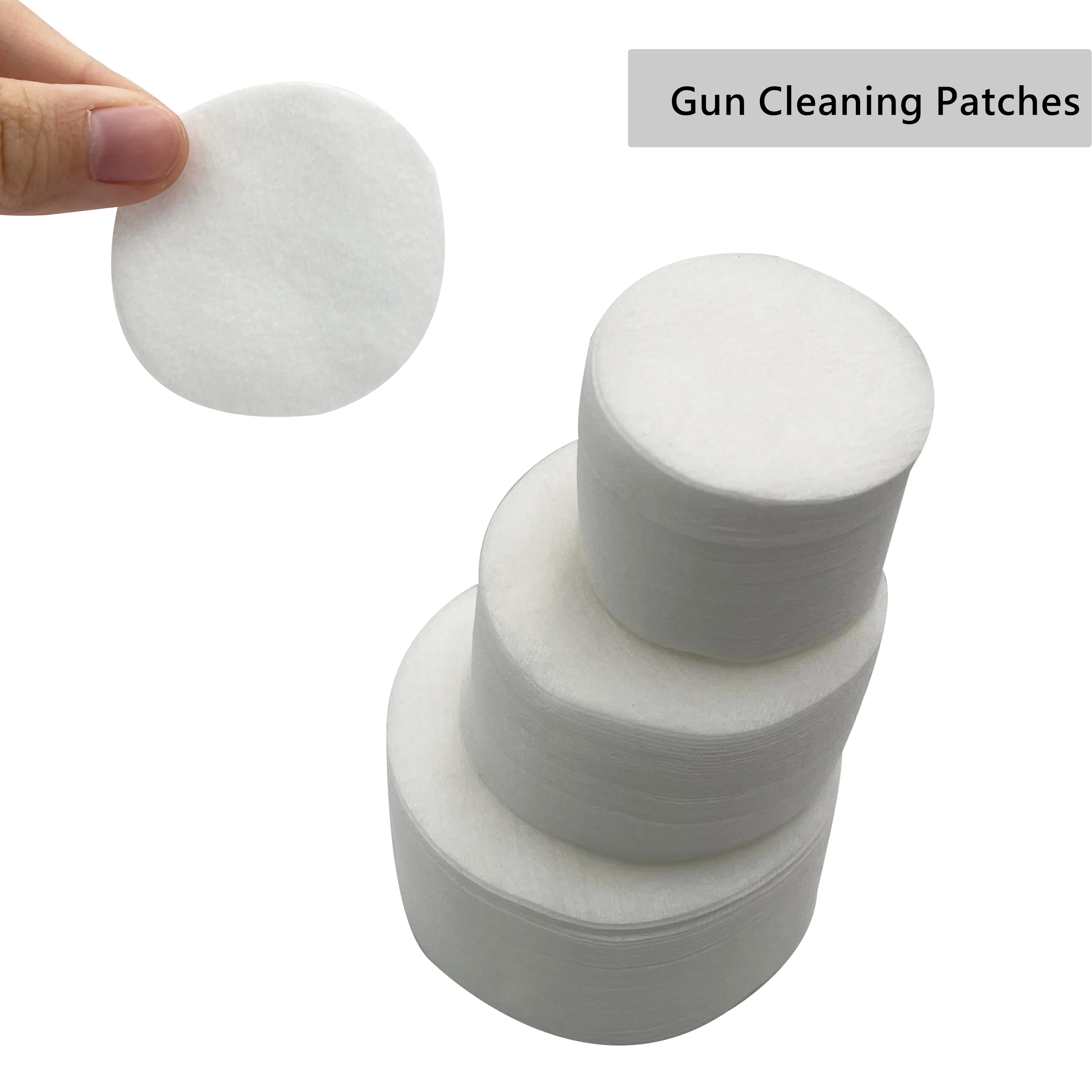 Thick 500PCS Gun Cleaning Patches Cloth Tactical Round Gun Wipe for Rifle Handgun Pistol Maintenance Hunting Shooting Accessory