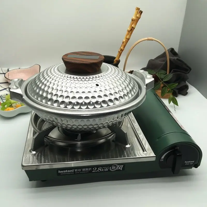 

Commercial Japanese Suki Pot Aluminum Alloy Material Hotpot Japanese Cuisine Soup Pots Kitchen Accessories Non Stick Cooking Pot