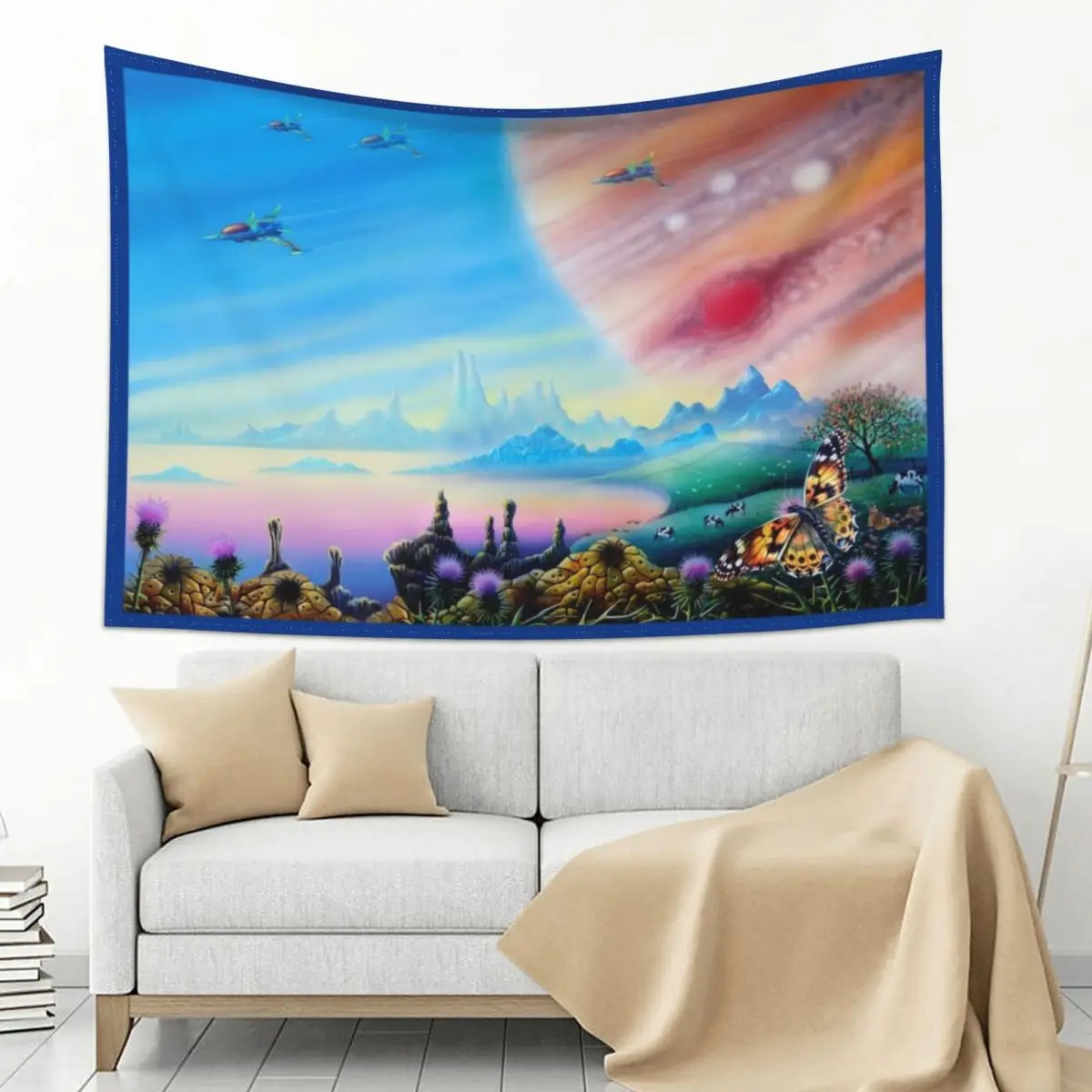 

Farmer in the Sky Tapestry