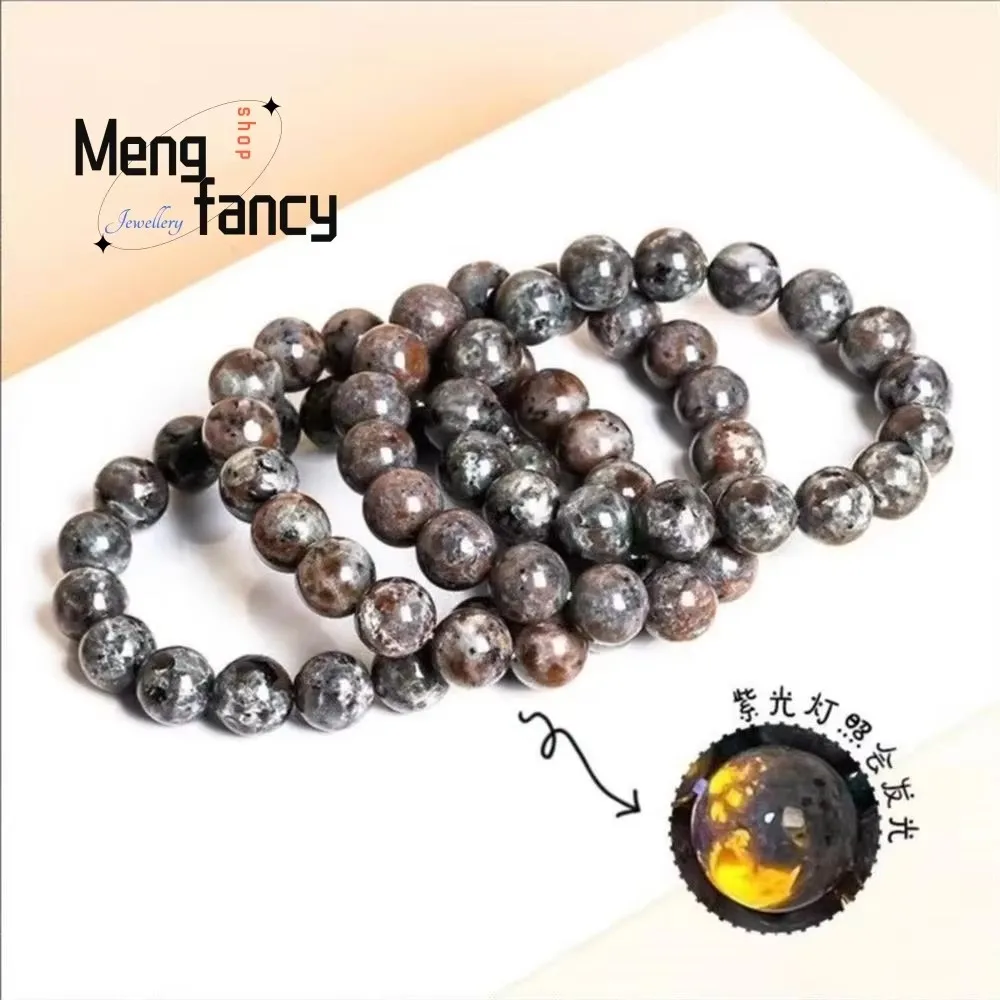 New Natural Flame Stone Multi-circle Round Bead Bracelet Simple Fashion Jewelry Best Selling Couple Popular Luxury Holiday Gifts