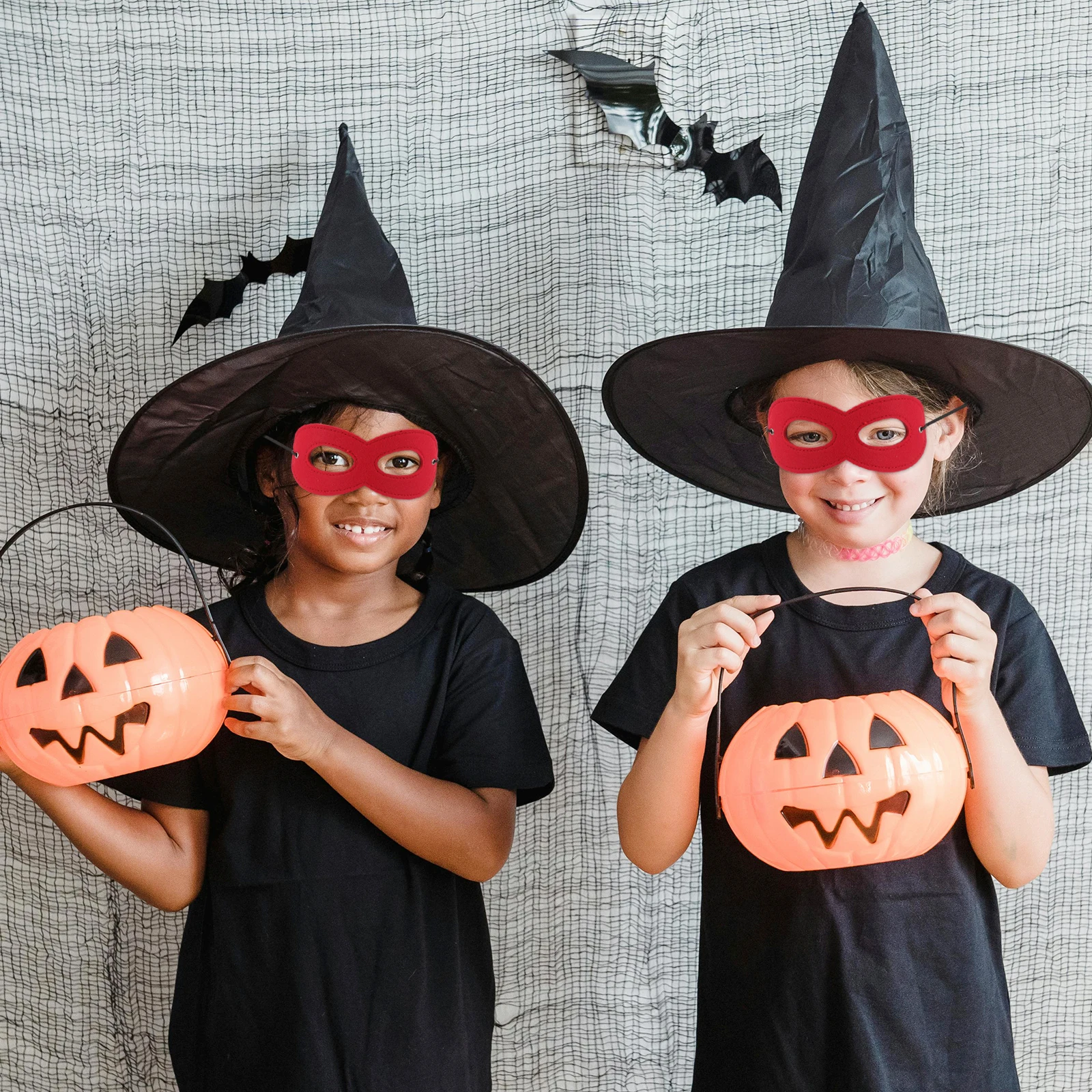 10Pcs Mysterious Eye Mask for Kids Felt Superhero Character Masks Gentle Skin Friendly Material Perfect for Superhero-Themed