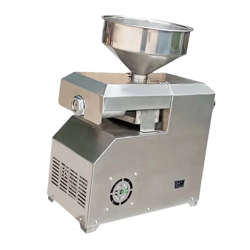 Prensa de aceite mini automática para prensado en frío y en caliente de cacahuates, coco, oliva, girasol, chía, sésamo, nuez y semillas de lino