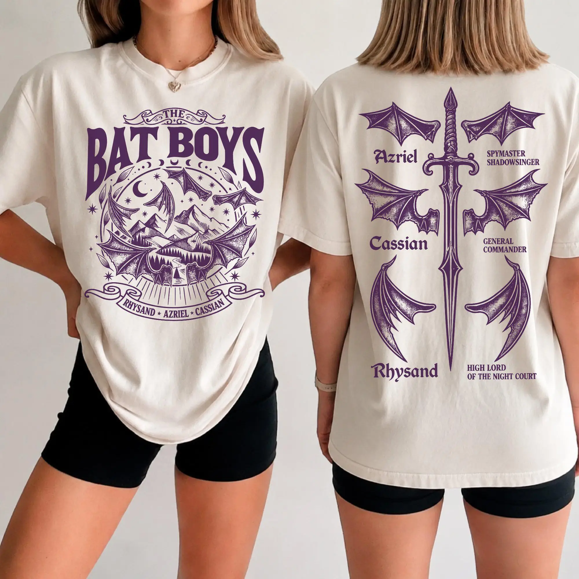 The Bat Boys Shirt, Rhysand Cassian Azriel Tshirt, Night Court Acotar Tee
