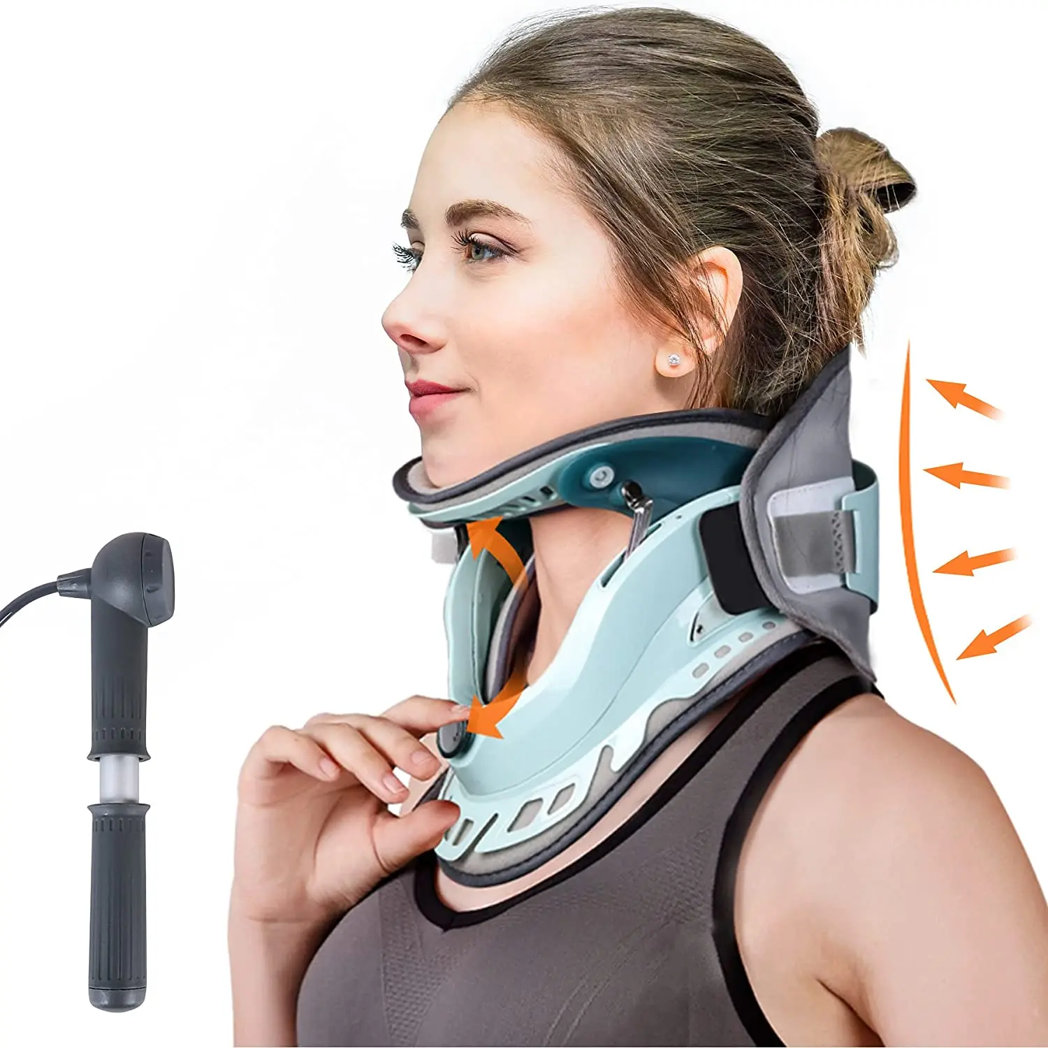 

Регулируемый инструмент для вытяжения шейного отдела шеи, медицинский ошейник, бандаж для физиотерапии, поддержка суставов, подтяжки