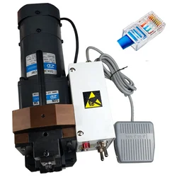 Crimpadora de red automática, conector RJ45, máquina de prensado de telecomunicaciones para Cat7, Cat6, Cat5, RJ11, enchufes modulares de 90W