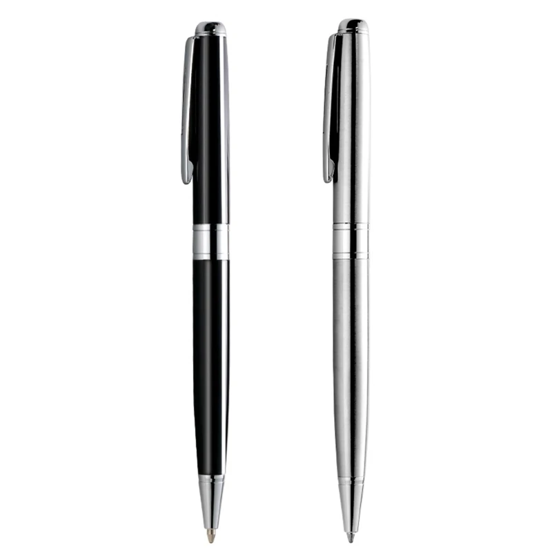 Ballpoint Pen Nib Metal Pen Clip Business Signing Pen Metal Pen Twist to Open Close for Office Hotel P9JD