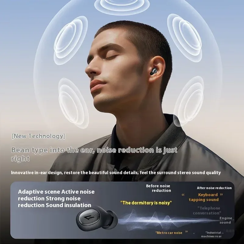 1MORE M10 Wireless Earphones In Ear HiFi Panoramic Stereo Sound Noise Reduction Long Battery Life Headphone Custom Sleep Earbuds