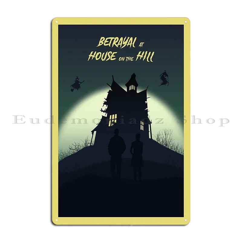 Betrayal At House On The Hill Настольные игры Минималистичный металлический знак для путешествий Домашний кинотеатр Классический железный гараж Оловянная вывеска Плакат