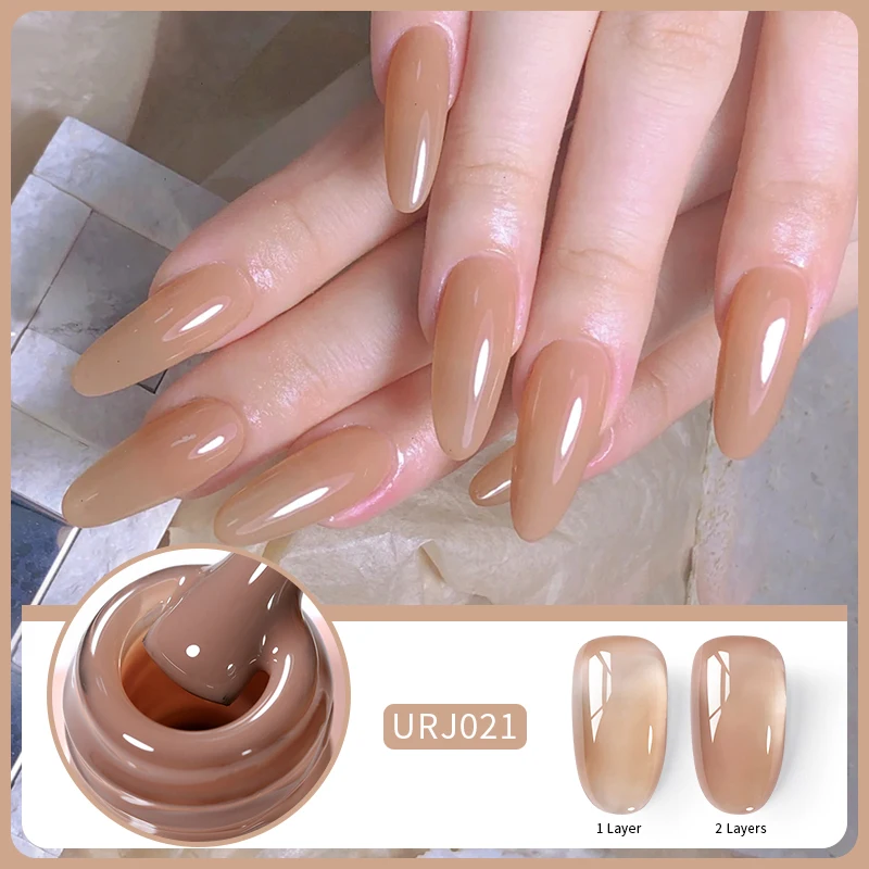 Ur açúcar 15ml geléia branco leitoso cor translúcida gel polonês semi permanente uv gel arte do prego embeber fora verniz gel mais recente moda