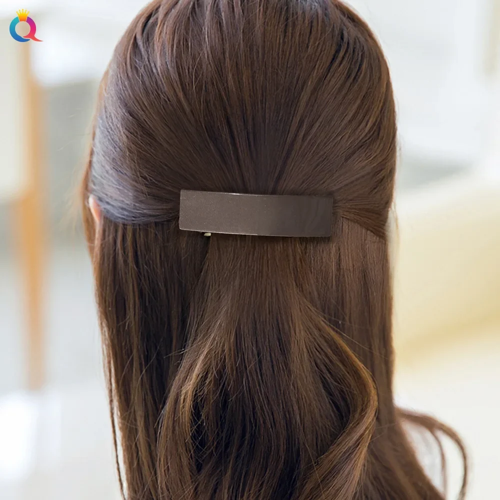 Pinza para el pelo cuadrada de acetato para mujer, accesorio para el cabello personalizado, para la parte posterior de la cabeza, para fiesta, regalo, 1 piezas