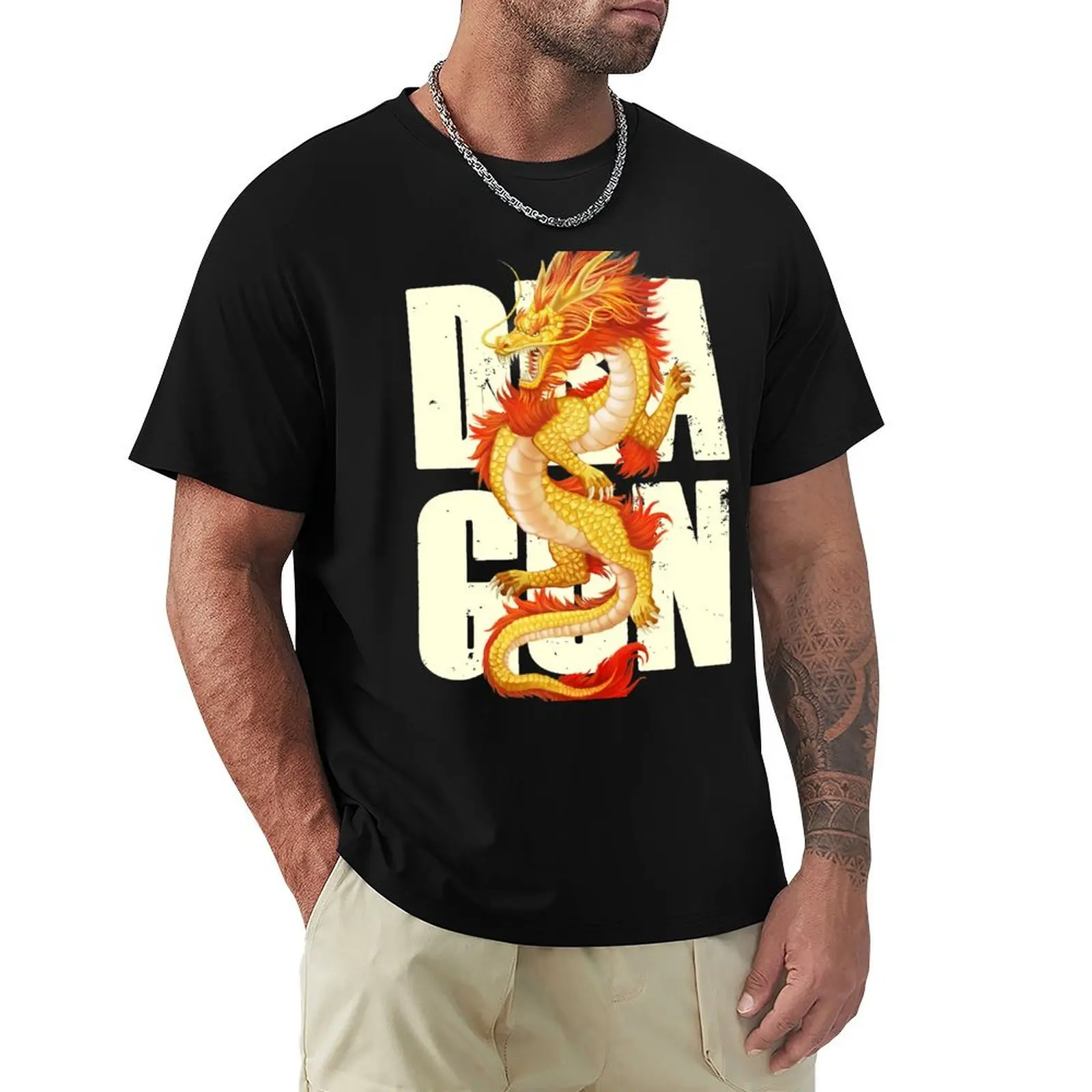 

Dragon T-Shirt Stain Resistant Casual Tee