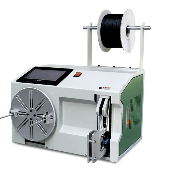 

Automatic cable harness wrap tape winding machine and electronic wire Touch screen single tie machine