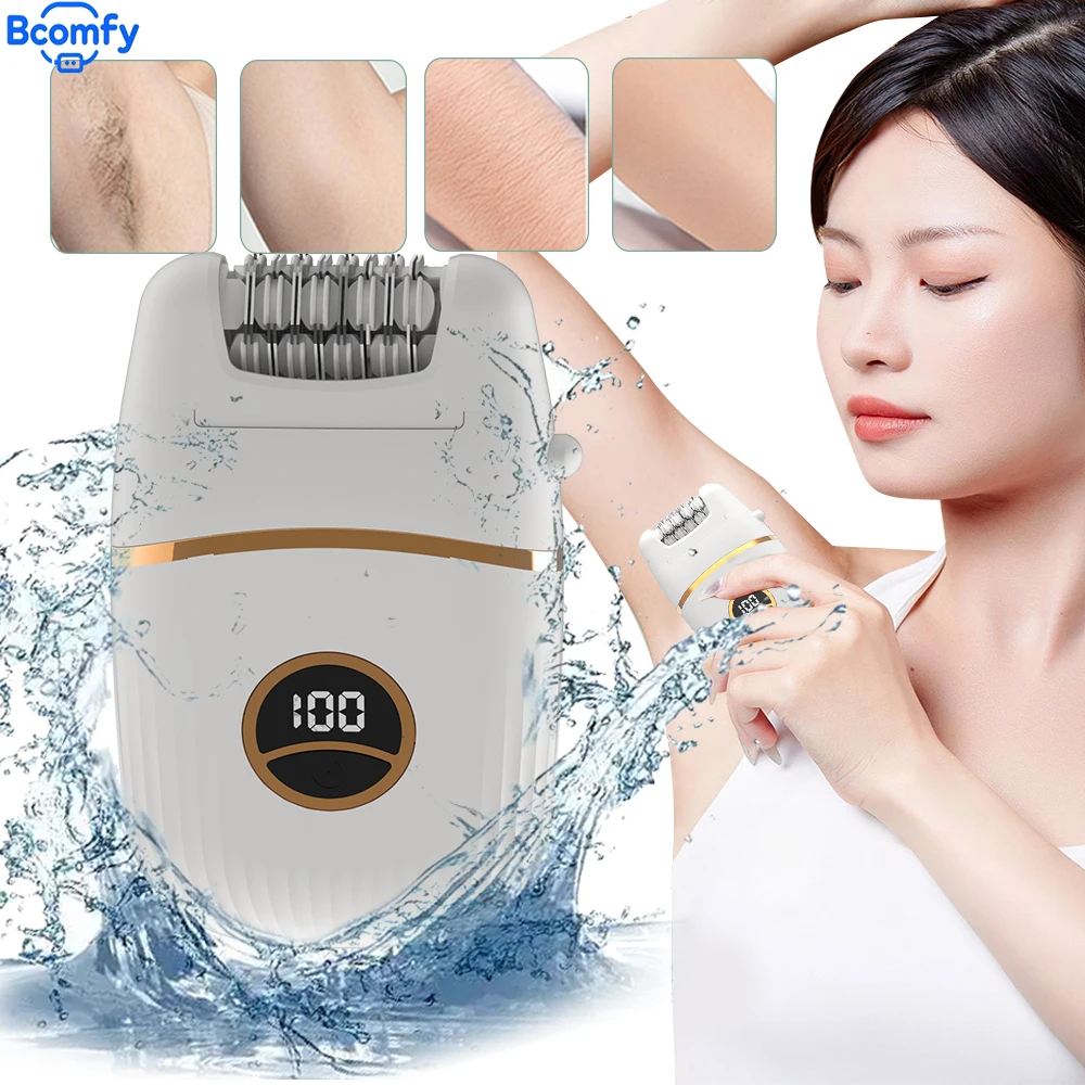 

Электрические бритвы для женщин, подмышек, ног, женский триммер для тела, IPX7, водонепроницаемая бритва, безупречное и безболезненное средство для удаления волос