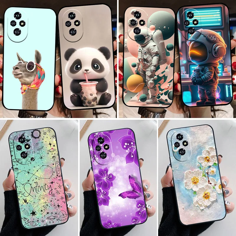 For Honor 200 Case Fashion Panda Soft Silicone Back Cases for Honor 200 Pro 200 Smart Phone Cover Honor200 etui Fundas bags Capa