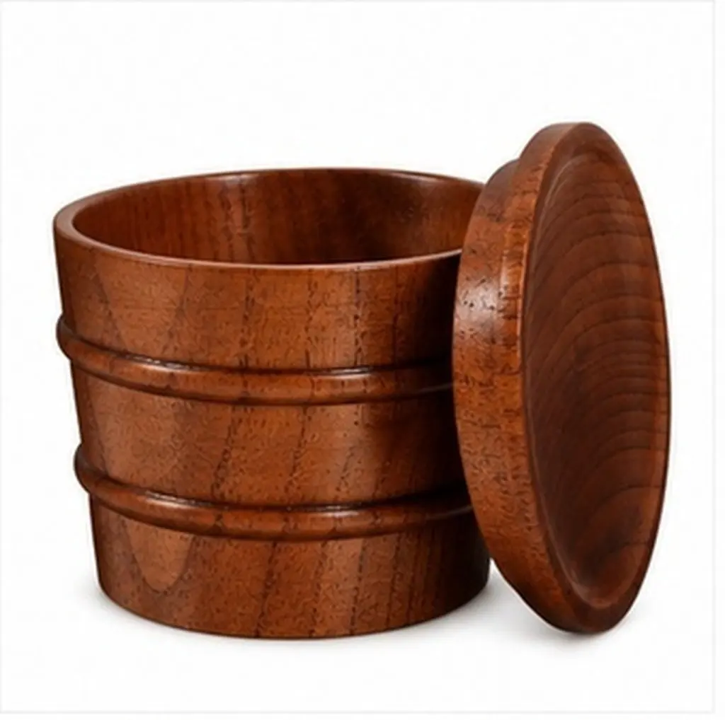 Leakproof Wooden Cup Lid for 210ml Coffee Tea Beer Mug – Spill-Proof Wooden Water Cup Cover, Classic Multifunction