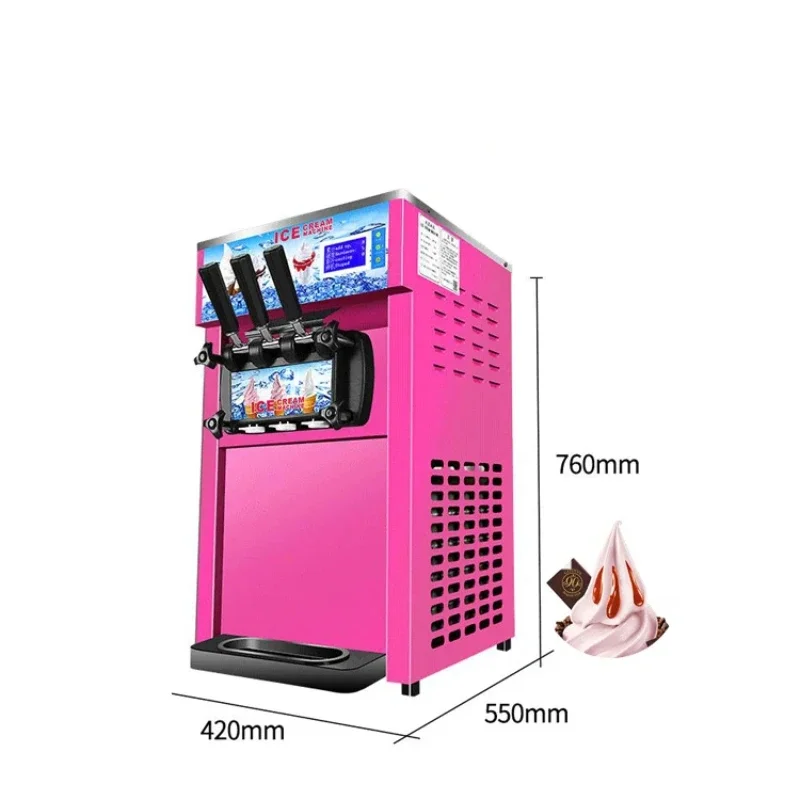 1 commercial ice cream machine, 16-18 liters/hour output, with 6L hopper 3.6 liter cylinder expansion