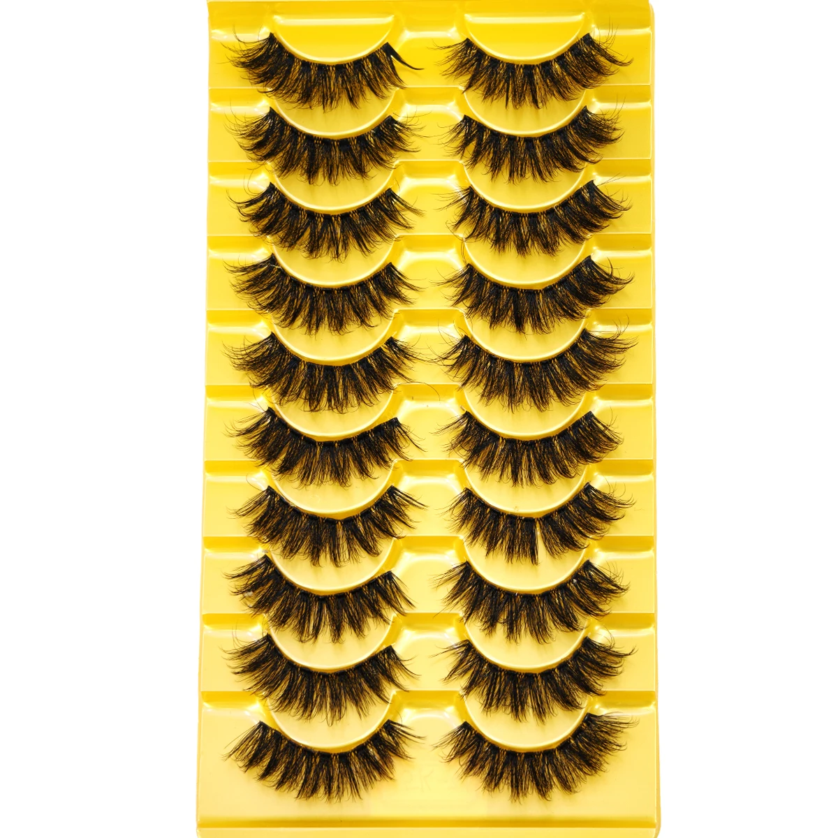 HBZGTL10Pairs 8D Mink Lashes Natural Mink False Eyelashes Dramatic Volume Fake Eyelash Extension Faux Cils Wholesale Makeup Tool