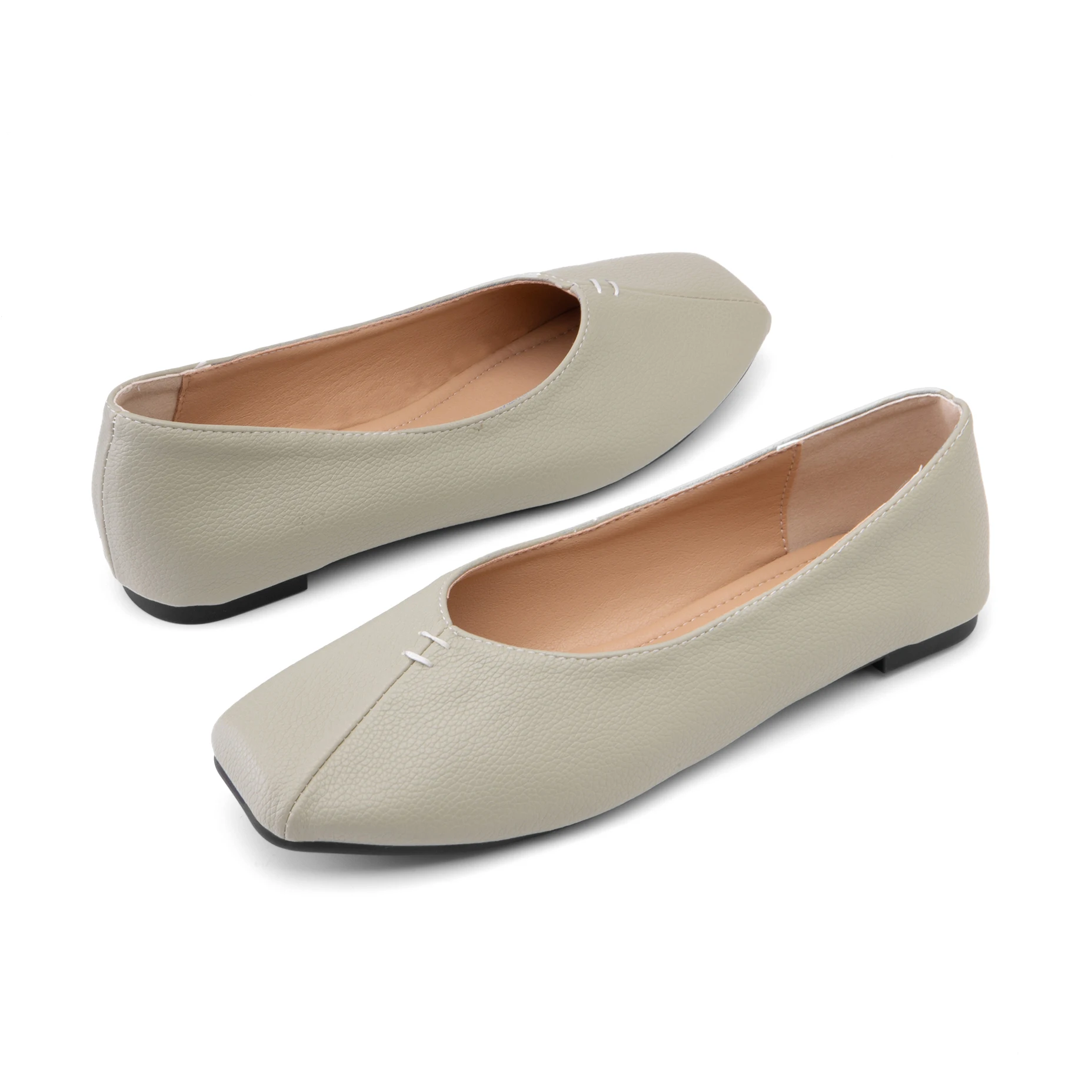 Leather Women's Flats New Arrival Walking Shoes 2023 Spring Summer 9 Colours Plus Size 48 49 50 51 Slip on Comfortable Footwear